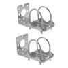 NUOBESTY 2pcs Outdoor Antenna Mount Bracket Kit Durable Aluminum Alloy Pole Rack for Secure Antenna Installation All-Weather Clamp Design for Easy Setup view 1