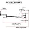 360 Degree Spinner Photography Turntable Shooting Distance 0-110 cm Rotating Camera Slider Spinning Photo Video Booth Panoramic Shooting Platform view 3