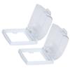 Lurrose 2pcs Transparent Rainproof Doorbell Cover Outdoor Protective Cover for Doorbells Weatherproof Design Room Area for Fingerprint Devices Access Control for Home Apartment Use view 1