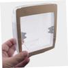 Lurrose 2pcs Transparent Rainproof Doorbell Cover Outdoor Protective Cover for Doorbells Weatherproof Design Room Area for Fingerprint Devices Access Control for Home Apartment Use view 3