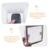 Lurrose 2pcs Transparent Rainproof Doorbell Cover Outdoor Protective Cover for Doorbells Weatherproof Design Room Area for Fingerprint Devices Access Control for Home Apartment Use view 4