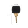 Abaodam Mini Condenser Phone Microphone Compact Recording Mic for Singing Streaming Vlogging Gold view 2