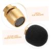 Abaodam Mini Condenser Phone Microphone Compact Recording Mic for Singing Streaming Vlogging Gold view 3