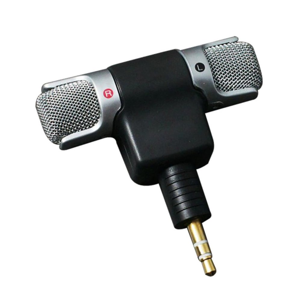 Angoily Recording Microphone Mini Jack Clip Microphone for Laptop Computer Stereo