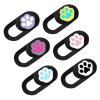 ARTIBETTER Webcam Cover for Slide Blocker 6pcs Webcam Privacy Cover Paw Pattern Design view 1