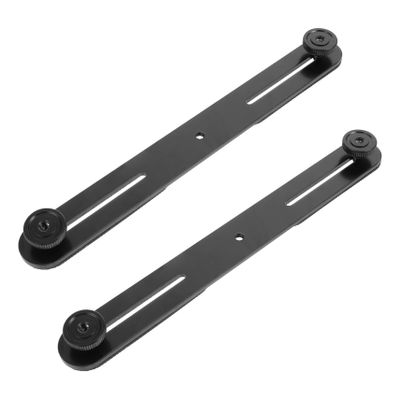 Garneck Camera Mount Flash Bracket 2-in-1 Microphone Bar Spacing Bar Mount for Dual Devices