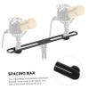 Garneck Camera Mount Flash Bracket 2-in-1 Microphone Bar Spacing Bar Mount for Dual Devices view 2