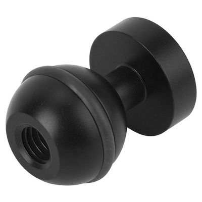 Ball Head Base Mount, Metal Ball Head Base Mount Diving Light Bracket Action Camera Ball Head Base Hot Shoe Mount Hot Shoe Mount 1/4 Screw Hole (Black)