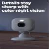 Blink Mini 2K+ (newest model)  Plug-in Home & Pet Indoor Security Camera with 2K video resolution, night vision, enhanced audio, motion detection  1 camera (White) view 3