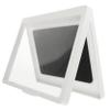 Angoily Wall Mount Holder 180-Degree Rotatable Design Waterproof Stand for Home Kitchen and Office Punch-Free Installation White view 1