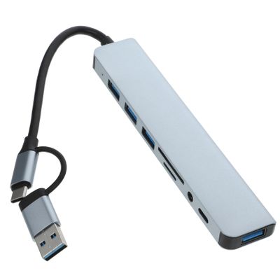 Vaguelly USB Hub Type for Laptop Expander Functionality Compatible USB Devices Portable and Practical for Everyday Use