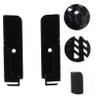 Lurrose 1pair Adjustable Wall-Mounted Bracket for Phones Tablets Material Suitable for Home Office Use Holds up to Devices Easy Installation Black view 4