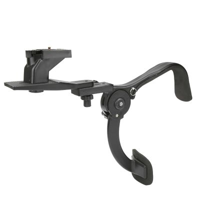 Dioche DSLR Camera Shoulder Mount with Shock Absorber Support for Outdoor Photography Stabilizer Rig Black Adjustable Strap Lightweight Design