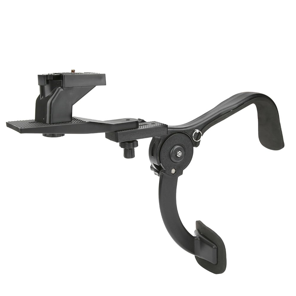 Dioche DSLR Camera Shoulder Mount with Shock Absorber Support for Outdoor Photography Stabilizer Rig Black Adjustable Strap Lightweight Design
