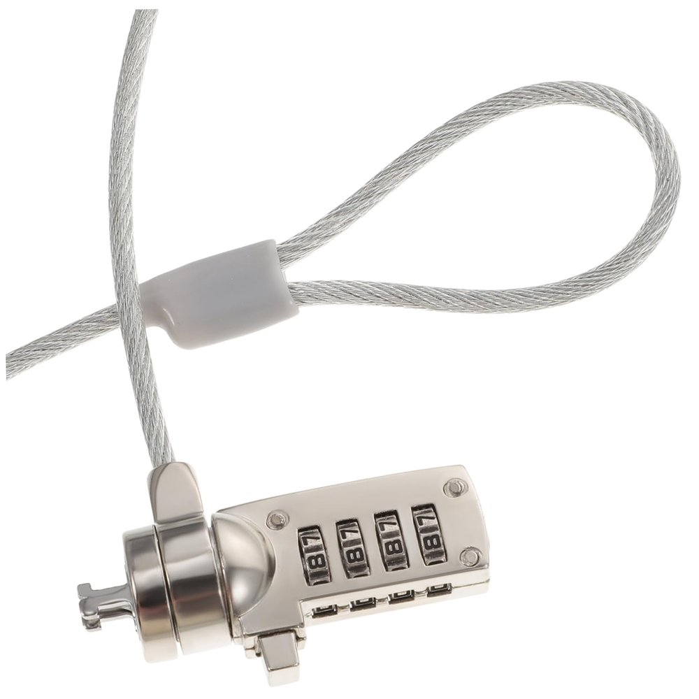 Angoily 1.8m Laptop Locking Cable Security Lock -Theft Lock Password for Tablets Monitors Compatibility Easy One-Hand