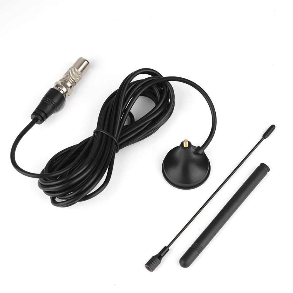 TV Dual Antenna, Can Receive Signal for ATSC T 2 ISDB, Signals up to 50 Miles, Ideal for Bedroom, Kitchen, Caravan, Vessel, or in Car, Lightweight and Portable