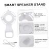 NUOBESTY 1pc Wall Mount Speaker Holder Compatible Non-Punch Design Easy Installation Bracket for Space-Saving Bathroom Kitchen Living Room and Bedroom view 4