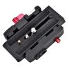 500 AH 701 503 HDV 577 QR Clamp Base Plate Quick Release Adapter Switch Set for Photography Gear Lightweight Aluminum Alloy Black 118 * 100 * 20mm view 2