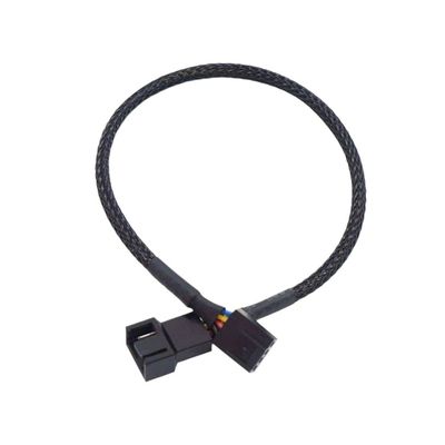 BOXUWFO HONGP 4 Pin PWM Fan Cable 1 to 4/3/2/1 Ways Splitter 27cm Extension Cable Connector Pwm Extension Cables(1 to 1)