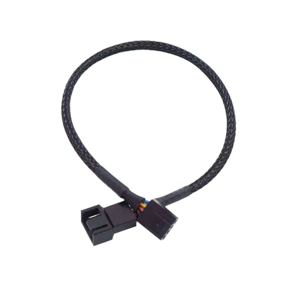 BOXUWFO HONGP 4 Pin PWM Fan Cable 1 to 4/3/2/1 Ways Splitter 27cm Extension Cable Connector Pwm Extension Cables(1 to 1)