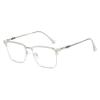 Cyxus Retro Blue Light Glasses Men - Square TR90 Metal Blowline Frame Stylish Trendy for Computer Daily Work 8252 view 1