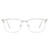 Cyxus Retro Blue Light Glasses Men - Square TR90 Metal Blowline Frame Stylish Trendy for Computer Daily Work 8252 view 2