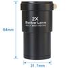 2X Barlow Lens 1.25 Inch Port Size Metal Green Film for Astronomical Telescope Eyepiece Accessories view 2