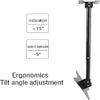 Telescopic TV Mount Bracket - Adjustable Ceiling or Wall TV Mount for 14-32 Inch TVs, Max Load 30kg, +15 to -5 Tilt, 30 Rotation, Easy Installation view 4