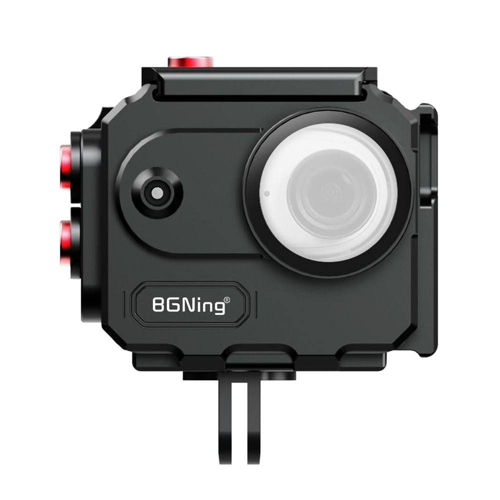 BGNing 80M Aluminum Alloy Waterproof Case Compatible with go3/go3s, Quick Release Magnetic Mounting Base (Type 2)