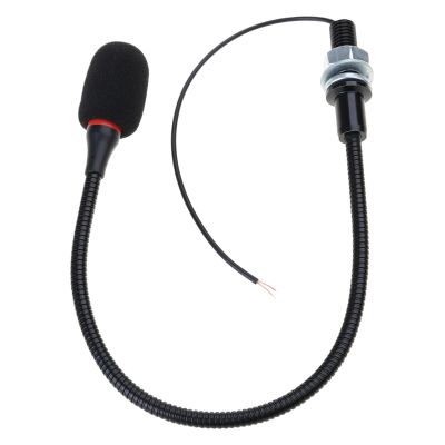 Flexible Gooseneck Mic Conference Microphone 9.7X4.5mm Mic Head 7.0x410mm with 20cm Cable for Bus Computer Meetings