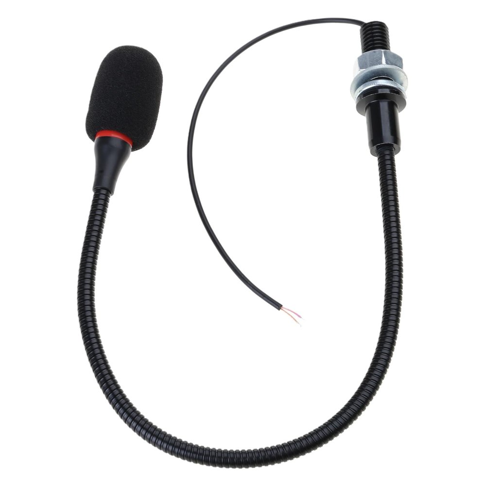 Flexible Gooseneck Mic Conference Microphone 9.7X4.5mm Mic Head 7.0x410mm with 20cm Cable for Bus Computer Meetings