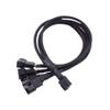 BOXUWFO HONGP 4 Pin PWM Fan Cable 1 to 4/3/2/1 Ways Splitter 27cm Extension Cable Connector Pwm Extension Cables(1 to 4) view 1