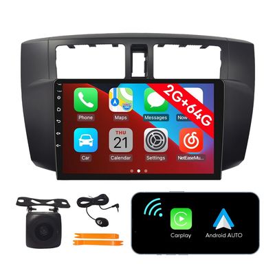[2G 64G] Android Car Stereo FM Radio Carplay Android Auto 9" Touchscreen Headunit Media Player with Backup Camera for Toyota Diahann Move