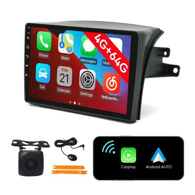 [4G 64G] Android Car Stereo FM Radio Carplay Android Auto 9" Touchscreen Headunit Media Player with Backup Camera for Toyota Sienna 2006 2007 2008 2009 2010