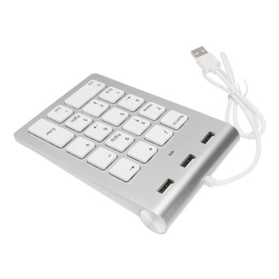 DOITOOL Zinc Alloy Keypad for Laptop USB Numeric Keypad Ports Hub Lightweight Keyboard for Computer