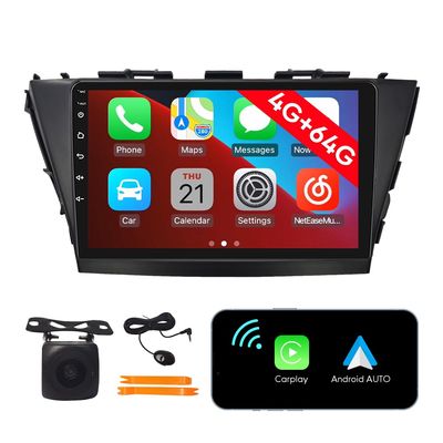 [4G 64G] Android Car Stereo FM Radio Carplay Android Auto 9" Touchscreen Headunit Media Player with Backup Camera for Toyota Prius 2013 RHD