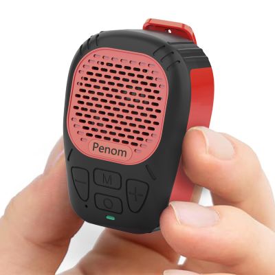 Wearable Bluetooth Speaker, Water-Resistant Portable Speaker Bluetooth (Non-Magnetic) Built in Mic for Hands-Free/Call, Suitable for Indoor & Outdoor Use Update Version (Orange)