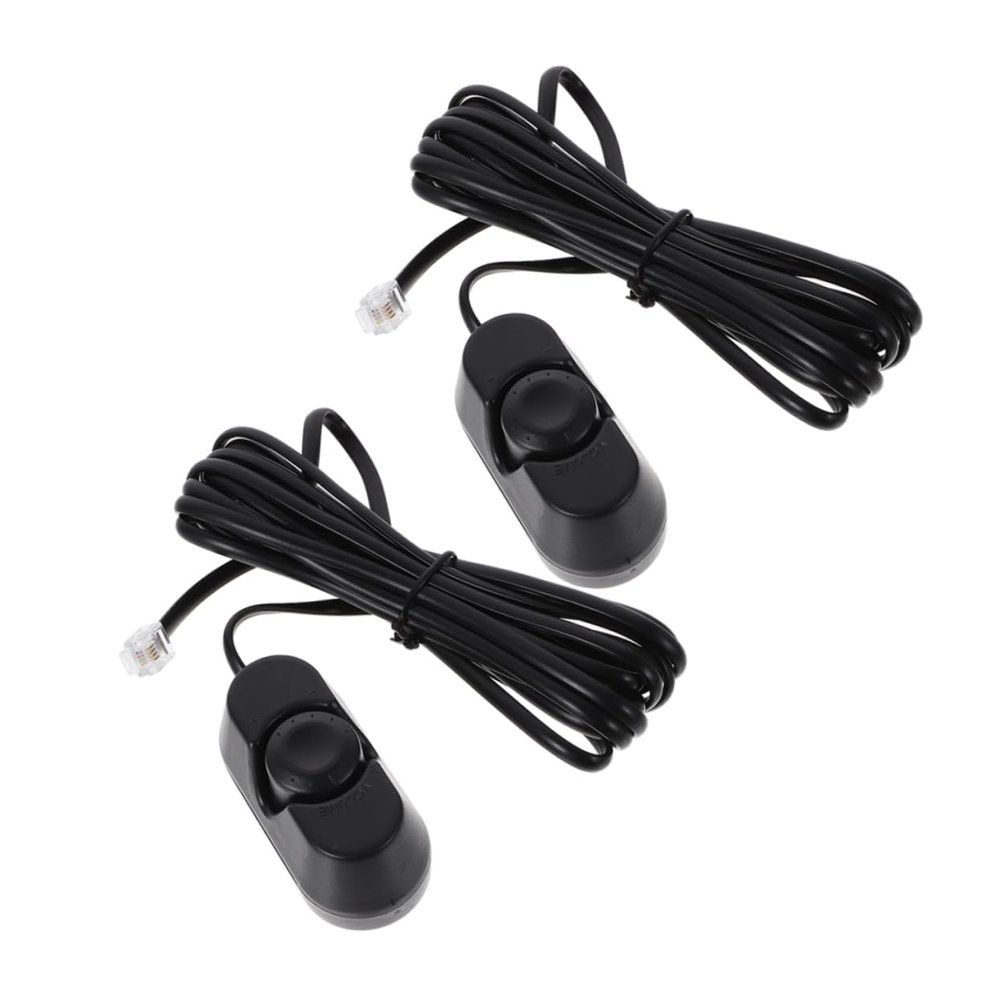 FELTECHELECTR 2pcs Car Audio Volume Control Knob Subwoofer Volume Adjuster Remote Power Amplifier Controller for Car