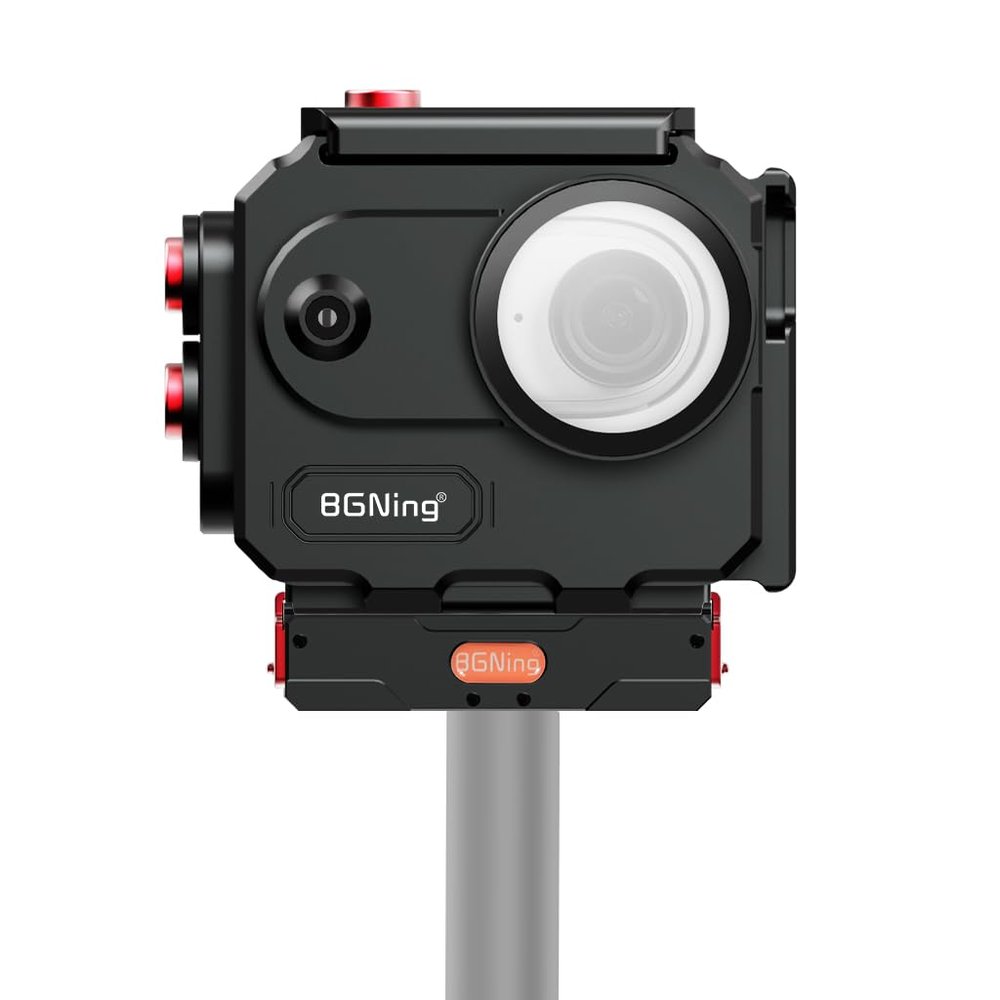 BGNing 80M Aluminum Alloy Waterproof Case Compatible with go3/go3s, Quick Release Magnetic Mounting Base (Type 3)