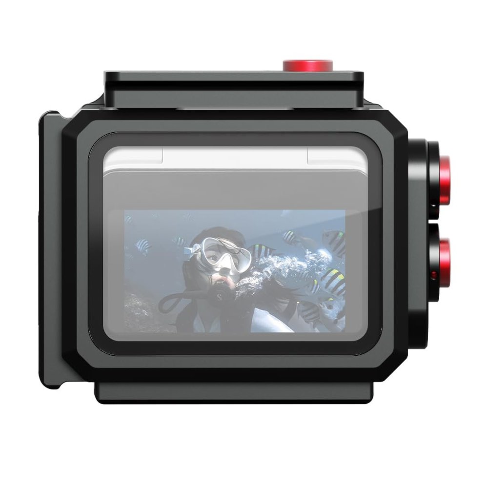 BGNing 80M Aluminum Alloy Waterproof Case Compatible with go3/go3s, Quick Release Magnetic Mounting Base (Type 1)