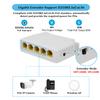 REVODATA 4 Port Gigabit 90W PoE Extender, 10/100/1000 Mbps IEEE802.3af/at/bt PoE Repeater 100/250 Meter Extend, 4 PoE Output, Plug and Play, Wall/DIN Rail Mounting PoE Amplifier (POE5006G) view 3