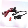 Garneck Motorcycle Phone GPS Charger Cable Adapter to 12v Waterproof Dual Inline Fuse Power Supply view 2