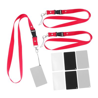 Housoutil 9pieces Photography Accessories Grey Balance Card DSLR Camera Strap Quick Release Videography Neck Strap