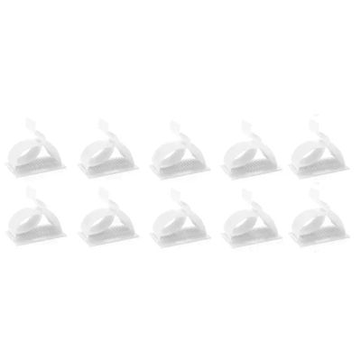 Cable Clamps 300 PCS Cable Clamps Row Clamps Electrician's Push Strap Wire Clamp Retainers for Home Use(White)