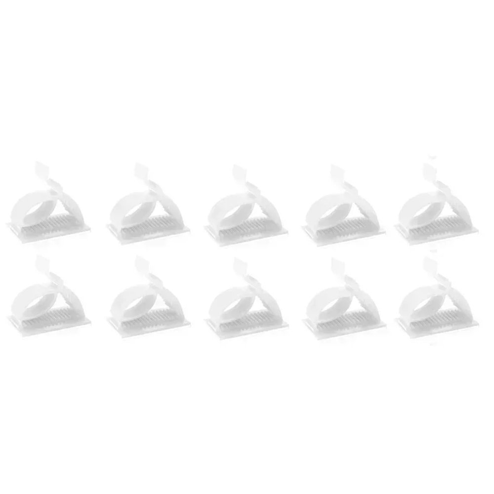 Cable Clamps 300 PCS Cable Clamps Row Clamps Electrician's Push Strap Wire Clamp Retainers for Home Use(White)