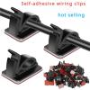 Cable Clamps 300 PCS Cable Clamps Row Clamps Electrician's Push Strap Wire Clamp Retainers for Home Use(White) view 2