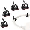 Cable Clamps 300 PCS Cable Clamps Row Clamps Electrician's Push Strap Wire Clamp Retainers for Home Use(White) view 3