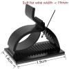 Cable Clamps 300 PCS Cable Clamps Row Clamps Electrician's Push Strap Wire Clamp Retainers for Home Use(White) view 4