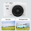 Tangxi 5K Digital Camera for Photography, 75MP HD 18X Digital Zoom, Autofocus, 3 180 Flip Screen, Multi Axis Stabilization, Retro Mirrorless Camera for Travel/Vlogging (White) view 4