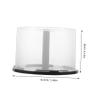 COHEALI 50-Disc CD/DVD Storage Bucket 2-Pack Portable Organizer Empty Storage Containers for DVD/CD Collection Stackable Design view 2